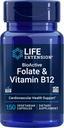 Ampliación de vida BioActive Folate &amp; Vitamina B12, 150 cápsulas vegetarianas - Non GMO, Gluten Free Supplement