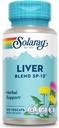SOLARAY Liver Blend SP-13 - Soporte Herbal Tradicional con Extracto de Carga de Leche, Bota de Dandelion, Burdock, Kelp, Peppermint y Trace Minerals - Garantía de 60 días, 100 Servimientos, 100 VegCaps