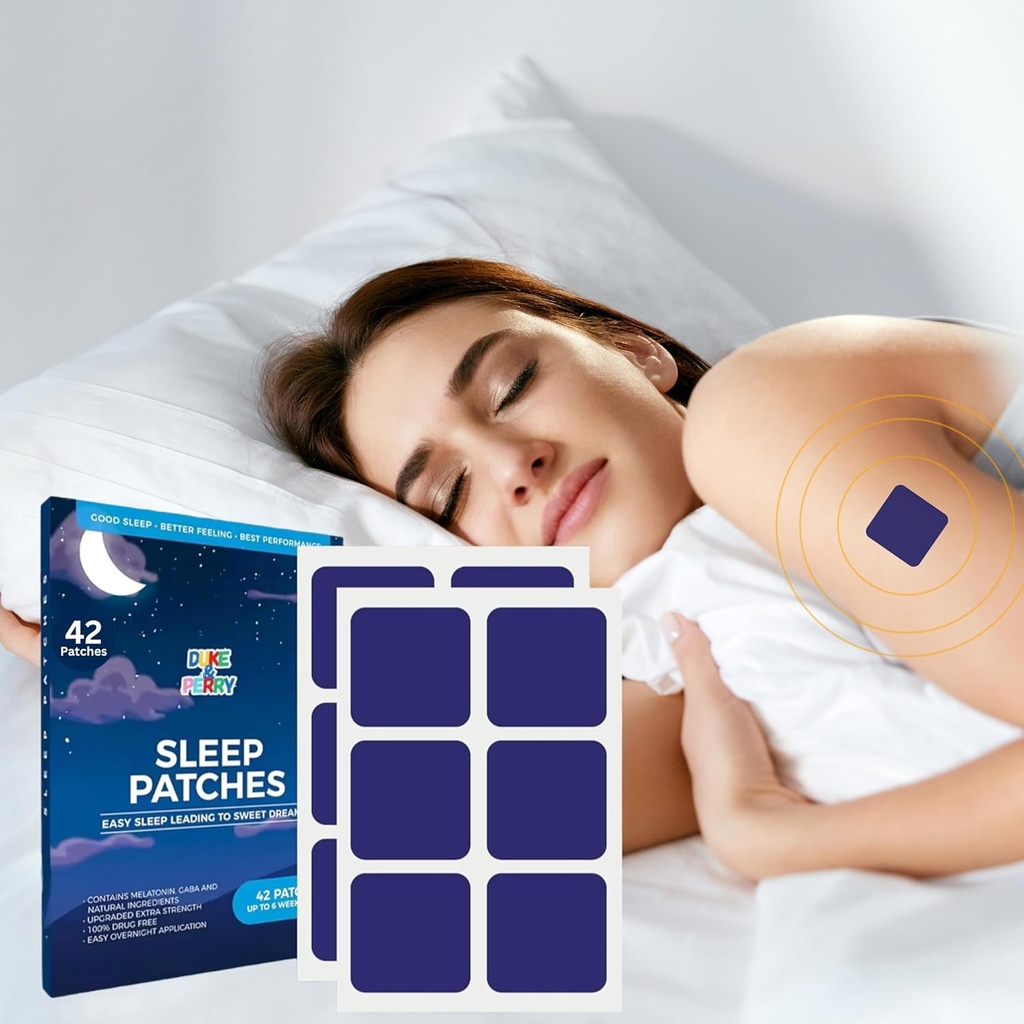 Actualizado Patches de sueño profundo para adultos Estrés Extra Strength ← Quick Acting Sleep Aid Patches for Hombres y Mujeres Vida 100% Ingredientes naturales, Fácil de Aplicar, y Skin-Friendly (Pack de 42)