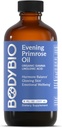 BodyBio Evening Primrose Oil - Natural Gamma Linolenic Acid for Healthy Skin &amp; Hormone Balance - Non-GMO, Cold Pressed - 8oz