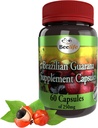 Beelife Brasileño Guaraná Capsules - Suplementos de cafeína natural de Brasil - Energía & mental, Muscle Strength Support - Zero Gluten, No Sugar Pre Workout para Hombres - 250mg 60 Caps