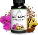 Sistemas de Salud Optimal Liver/Kidney ← Detox &amp; Cleanse  durable Milk Thistle, Dandelion, Barberry, Molasses + Opti-Blend Enzymes for Absorption