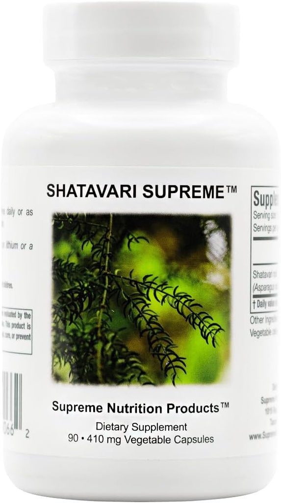 Nutrición suprema Shatavari Supremo, 90 cápsulas vegetarianas pura Shatavari Root
