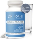 Magnesium L-Threonate Capsules - Hecho en EE.UU. 90 cápsulas - Fórmula patentada para soporte cerebral, memoria y enfoque - Suplemento de Magnesio suave para adultos - Borrado y centrado por el Dr. Rahi