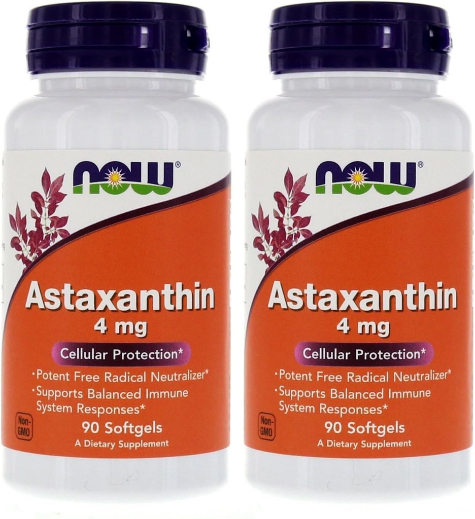 Astaxanthin 4mg 90 Softgels (Protección Celular) (Pack of 2)