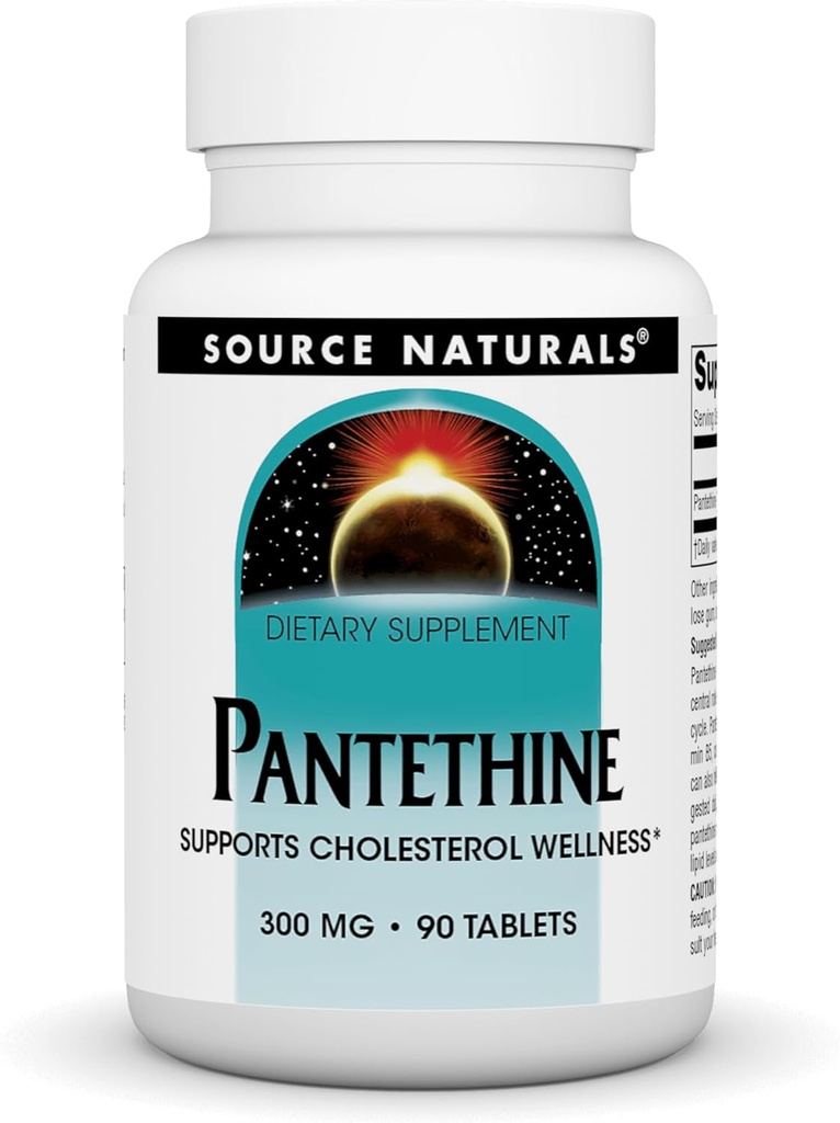 Fuente Naturales Pantetina 300mg - 90 Tabletas