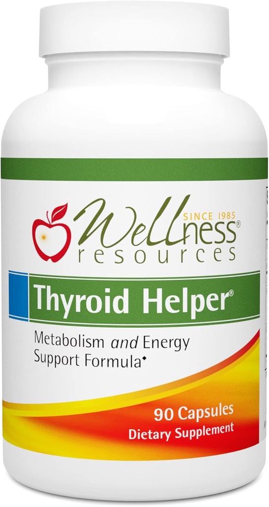 Ayudante de tiroides - Suplemento natural para el metabolismo " Energía (90 cápsulas)