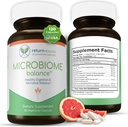 Microbioma Balance, Gut Health Supplements for Women and Men, Digestion Supplement with Monolaurin and Caprylic Acid, All-Natural Detoxification Supplement for Digestive Health, Digestive Boost 120 C