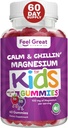 Se siente grande niños calma magnesio Gummies - Suplemento de magnesio para niños - Magnesium Citrate Gummies - 60 Conde