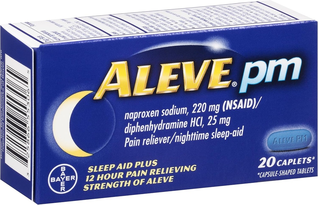 Aleve PM Caplets, 20 conde