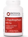 Protocol For Life Balance - L-Tryptophan 500 mg - 120 Veg Capsules