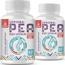 Palmitoylethanolamida Liposomal 1000 mg + Luteolina 100 mg, Pea micronizada 99% Altamente Purificada - Ausorción mejorada y biodisponibilidad, 120 Softgels