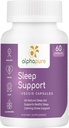 Suplemento de sueño con Melatonina, Ashwagandha, L-Theanine & Herbs - 60 cápsulas