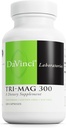 DAVINCI Tri-Mag 300 - Complejo triple con magnesio Glycinate, Taurinate & Malate - Suplemento de magnesio calma para el sueño - Nerve Soporte Fórmula - 120 cápsulas (30 servidos)