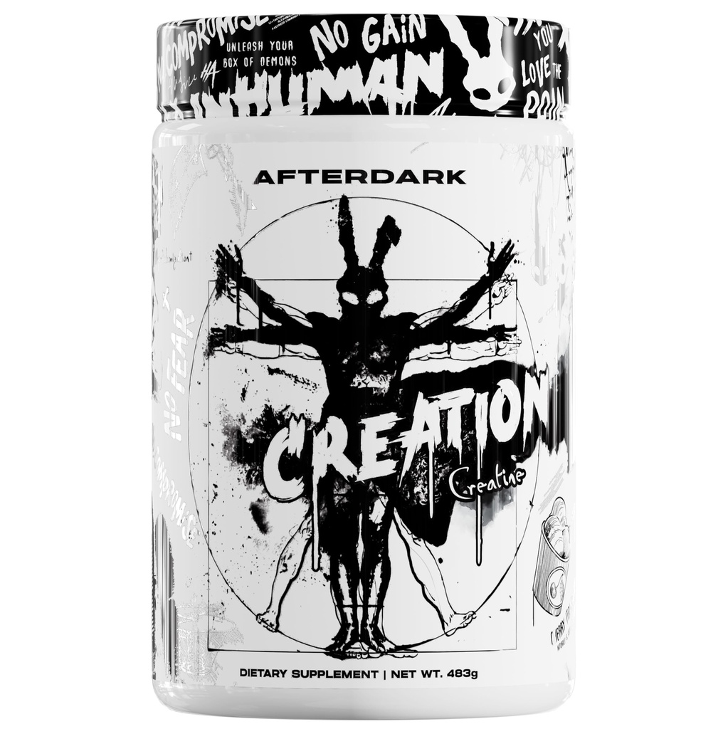 AfterDark Supplements Creation Creatine Monohydrate Powder, 10000mg Creatine Matrix Blend, Promotes Power, Endurance &amp; Muscle Growth, GMP Certified, USA Made, 21 Servings, Snow Cone