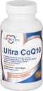 Ultra CoQ10 Coenzyme Suplemento para Cardio Health, 150 mg de CoQ10 - Ubiquinone - Per 2 Softgels w/Safflower Oil " Tocopherols, 6X Better Absorption for Brain &amp; Muscle Health, 120 Softgels