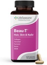 LifeSeasons Beau-T - Hair, Nail &amp; Skincare Supplement - Promotes Healthy Hair and Nail Growth - Support Clear Skin & Fights Acne - Nail Strengtheninger - Contains Biotin Collagen Turmeric - 90 Capsules