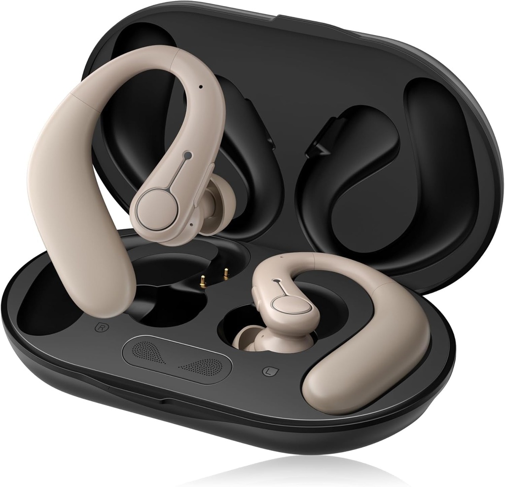 Ayudas auditivas, ayudas auditivas para personas mayores con Bluetooth, ayuda recargable de oído con cancelación de ruido, control de volumen de botón de 5 niveles, amplificador de Audición OTC para pérdida de oído moderada, sonido claro