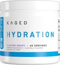 Kaged Hydration Electrolytes Powder | Glacier Grape | Hydra-Charge Sports Drink Mix | Pre, Post, Intra Workout | Low Carb, Vegan, Gluten Free | Supplements for Men & Women | 60 Servings