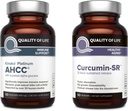 Calidad de vida Kinoko Platinum AHCC Mushroom Extract and Microactive Curcumin SR - Immune Bundle