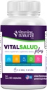 VITAMINS NATURAL CORP-Vital Salud Plus-Organic Immune System Support Supplement with Nopal Cactus, L-Carnitine Base-Supports Bone Health, Reduce Varicose Veins, Improve Skin Appearance (60 Capsules)