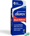 Diurex Ultra Re-Energizing Water Pills - Relieve Water Bloat - Siéntase mejor " Less Heavy - 80 Cuenta