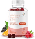 Orgánica Gummies de Elderberry con Zinc &amp; Vitamina C peru Gummies Vegan Elderberry para Adultos Immunity &amp; Immune Support Suplemento para Adultos TEN Gluten > Gelatin Gratis