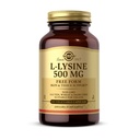 Solgar L-Lysine 500 mg - 100 cápsulas vegetales - Skin & Tissue Support - Non-GMO, Vegan, Kosher, Gluten Free - 100 piezas