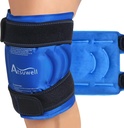 Atsuwell Ice Pack for Knees, Reusable Gel Ice Wraps for Knee, Flexible Cold Compress Cold Pack for Knees, Elbow, Shin, 1 Pack