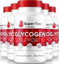 (5 Pack) Super Flow Glycogen, SuperFlow Glycogen Support Capsules, Super Flow Glyco Optimizer, Official SuperFlow Glyco Optimiser Caps, Super Flow Detox Cleanse, Super Flow Glycol (300 Capsules)