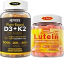 NEVISS Azúcar Gotas de Luteina Gratuita 60 Condes + Vitamina D3 Gummies 60 Condes