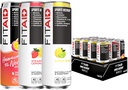 FITAID Recovery Blend, Variety Pack, BCAAs, Glucosamine, Electrolytes, Omega-3s, Green Tea, 100% Clean, Paleo, Vegan &amp; Gluten-Free, Naturally Sweetened & Flavored, 12-oz. latas (Pack of 12)
