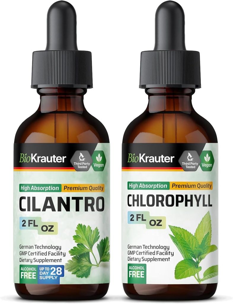 BIO KRAUTER Cilantro Tintura 2 Fl. Oz. " Chlorophyll Tincture 2 Fl. Oz.