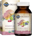 Jardín de la Vida Orgánicas Multivitamina para Mujeres, Mujeres Multi con Vitamina C, D, Folate, B6, B12, Biotina, Hierro, Vegan entera Vitaminas Alimentarias para Mujeres, Energía, Esquí, uñas, 120 Tabletas