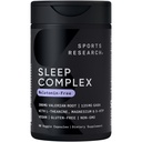 Sports Research® Sleep Complex-Melatonin-Free Vegan Capsules - con Valerian Root, GABA, L-Theanine, Magnesium &amp; 5-HTP - 30 Servimientos