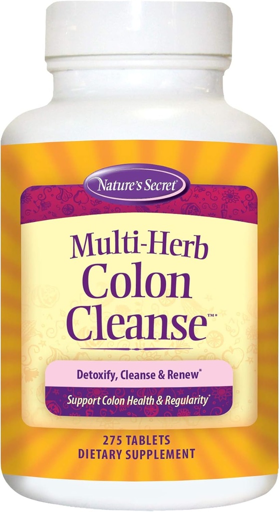 Colon Cleanse Secreto de la Naturaleza, 275 Tabletas