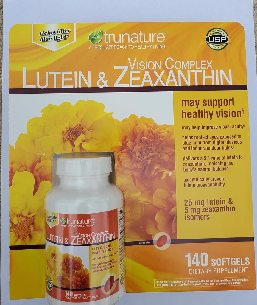 Complejo Visión de Tru-Nature Lutein & Zeaxanthin, un Bundle de 140 Softgels