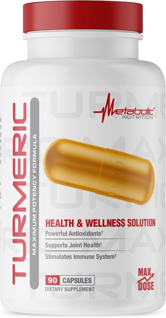 Curcumina de nutrición metabólica con extracto de cobre negro, 2300 mg, cápsulas veganas, soporte integral natural y saludable, no GMO, Gluten Free