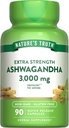 La verdad de la naturaleza Ashwagandha Capsules Silencio 3000mg Silencioso 90 Conde ¦ Extra Strength Silencio with Black Pepper Silencio Non-GMO &amp; Gluten Free Supplement