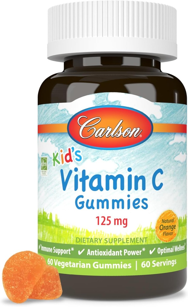 CARLSON LABS Kids Vitamina C Gummies, 60 CT