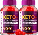 (2 Pack) Proton Keto ACV Gummies Advanced, Proton Keto + ACV Gummies 1000mg, Protein Apple Cider Vinegar Gummy Proton Gummies Comentarios, Proton Keto+ACV Vitamina B12 (120 Gummies)