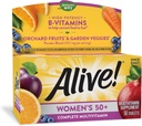 ¡El Camino de la Naturaleza Alive! Mujeres 50+ Multivitamina completa, Vitaminas B de alta potencia, 50 Tabletas