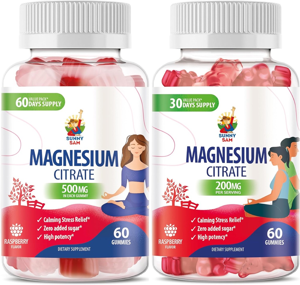 Magnesium 200mg & Magnesium 500mg for Adults