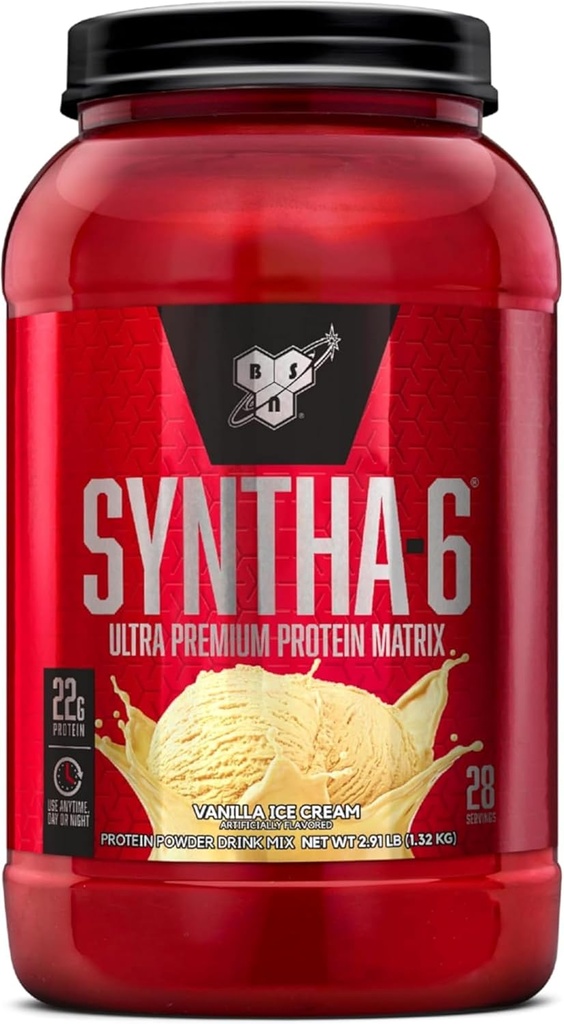 BSN SYNTHA-6 Proteína - Crema de Hielo de vainilla 3 libras.