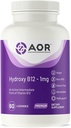 AOR, Hydroxy B12, apoya la salud cardiovascular, función nerviosa y desintoxicación, suplemento dietético, vegano, 60 porciones (60 lozenges)