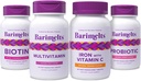 BariMelts Complete Post-Bariatric Surgery Bundle - Multivitamin, Iron with Vitamin C, Biotin, and Probiotics