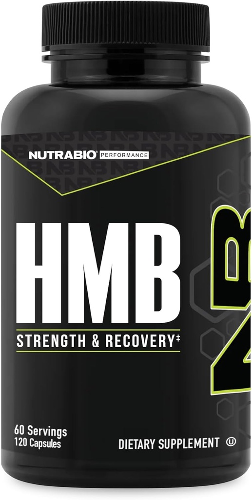 NutraBio HMB Suplemento, Amino Acid Hmb, HMB Suplementos para Hombres, HMB 1000mg- 120 cápsulas