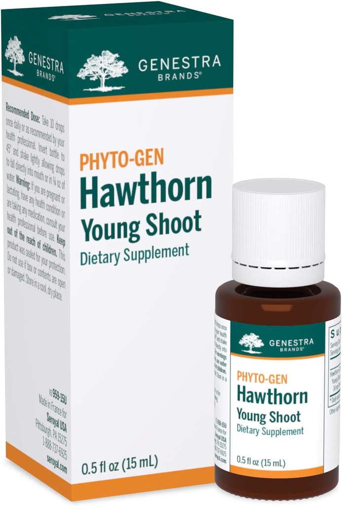 Genestra Brands Hawthorn Young Shoot ← Herbal Supplement TEN 0.5 fl. oz.