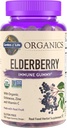 Garden of Life Organics Elderberry Gummies for Adults &amp; Kids - Immune Support Supplement with Organic Fruit, Herbal Blend, Elderberry, Echinacea, Zinc, Vitamin C, 120 Vegan Gluten Free Gummies