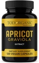 Todorganic Apricot &amp; Soursop Graviola Extracto 1000mg – 120 cápsulas veganas – Immune natural & Skin Support – Non-GMO, Gluten Free, 10:1 Fruit Extract Supplement